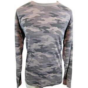 Mens Croft & Barrow Camo LS Cotton Crew Neck Base Layer Shirt sz 2XL